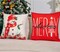 Christmas Decor-Throw Pillow Covers 18x18 in Set of 4,Decorative Snowman Santa Pillow Case for Couch Sofa Winter Holiday Indoor Outdoor Home Red White Xams Decorations